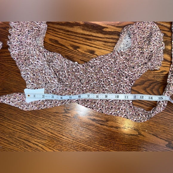 Floral crop top tie - Picture 6 of 9